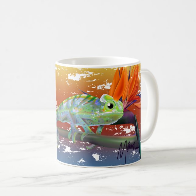 Chameleon  kaffeetasse (VorderseiteRechts)