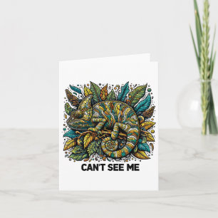 Chameleon kann mich nicht sehen Trokal-Trokal-Rept Karte