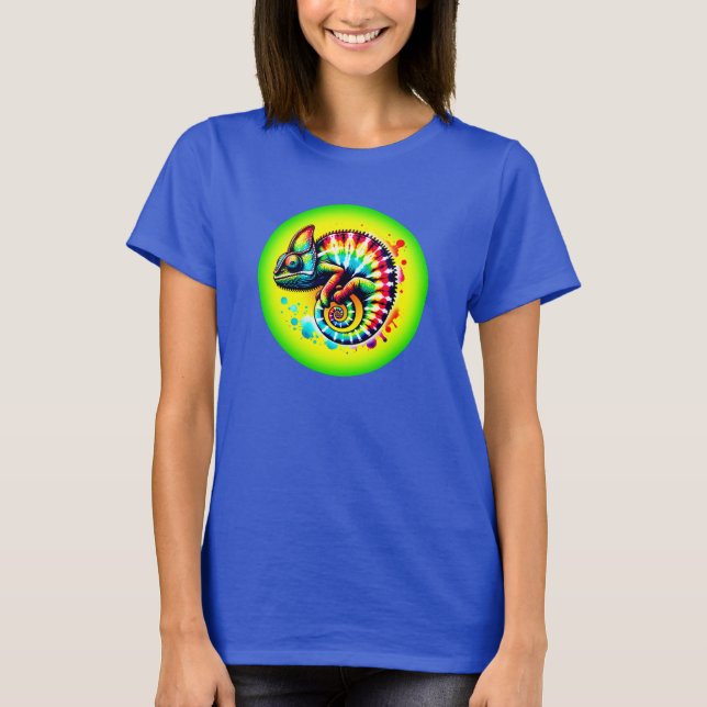 Chameleon Krawatte-Dye T-Shirt (Vorderseite)
