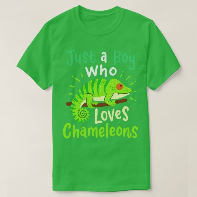 Chameleon Lizard Reptile Chameleon Lover T-Shirt (Design vorne)