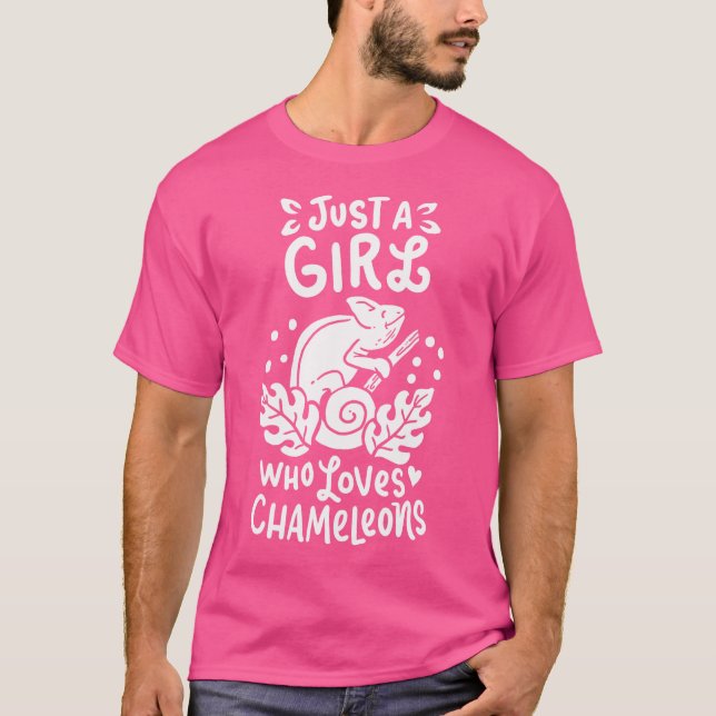 Chameleon Lizard Reptile Pet Funny T-Shirt (Vorderseite)