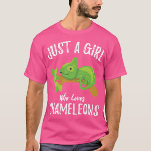 Chameleon Lover Just A Girl Who Lieben Chameleons T-Shirt