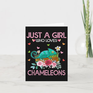 Chameleon Lover Women Gift Just A Girl Who Loves C Karte