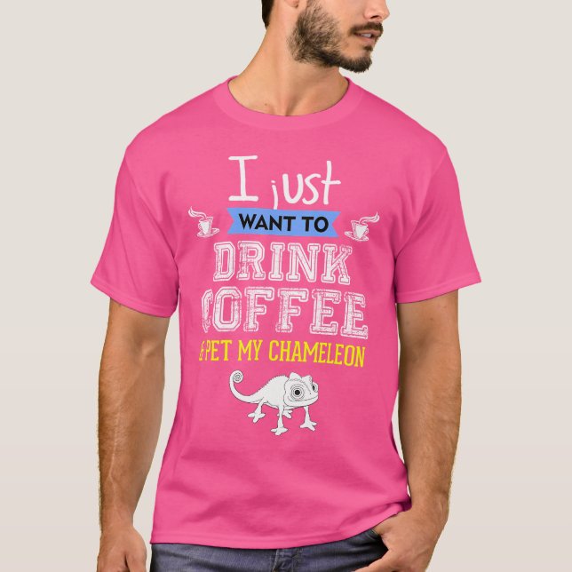 Chameleon Lovers Funny T-Shirt (Vorderseite)