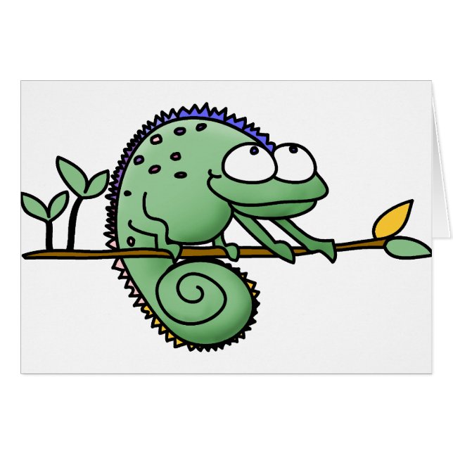 Chameleon Niedlich Funny (Vorderseite (Horizontal))