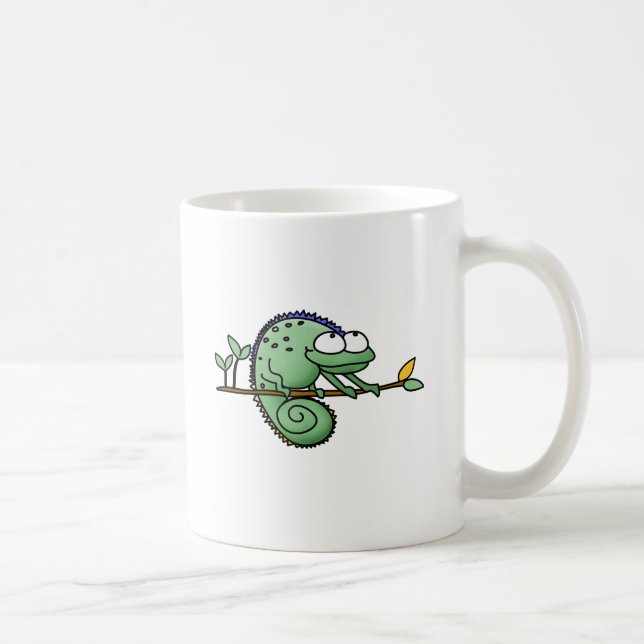 Chameleon Niedlich Funny Kaffeetasse (Rechts)