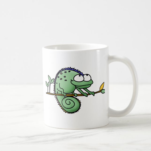 Chameleon Niedlich Funny Kaffeetasse (Rechts)