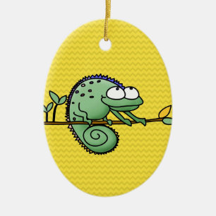 Chameleon Niedlich Funny Keramikornament