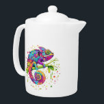 Chameleon Paint Stains Wasserfarbe Stil<br><div class="desc">Chameleon Paint Stains Wasserfarbe Stil bizarre surreale Kunst. Original Vector Logo Illustration Copyright BluedarkArt.</div>