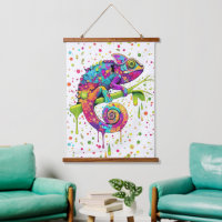 Chameleon Paint Stains Wasserfarbe Stil