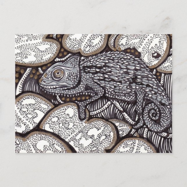 Chameleon Postkarte (Vorderseite)