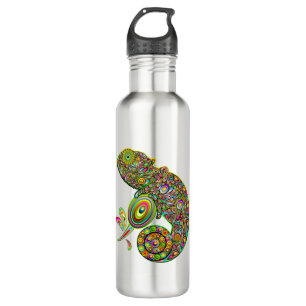 Chameleon Psychedelic Fantasy Edelstahlflasche