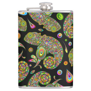 Chameleon Psychedelic Fantasy Flachmann