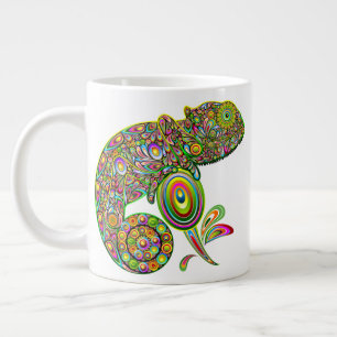 Chameleon Psychedelic Fantasy Jumbo-Tasse