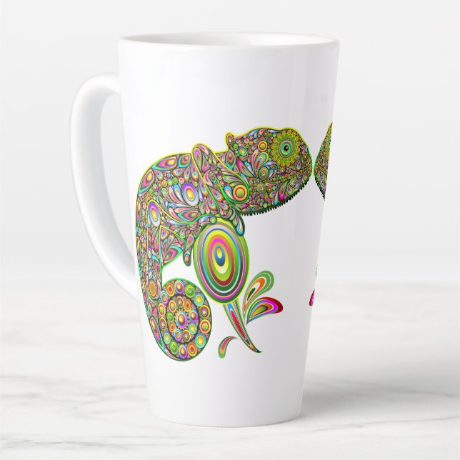 Chameleon Psychedelic Fantasy Milchtasse (Linke Ecke)