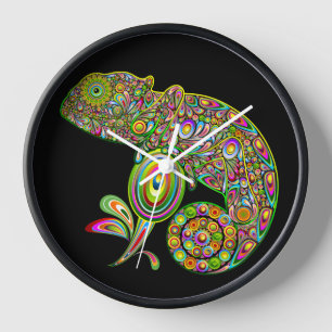Chameleon Psychedelic Fantasy Uhr