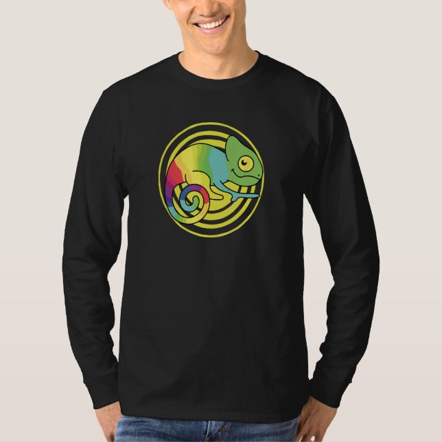Chameleon Rainbow Colored Chameleons T-Shirt (Vorderseite)