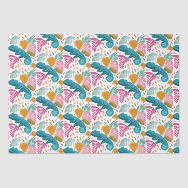 Chameleon Seidenpapier (Vorderseite)