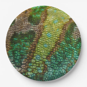 Chameleon-Skin-Textur Pappteller