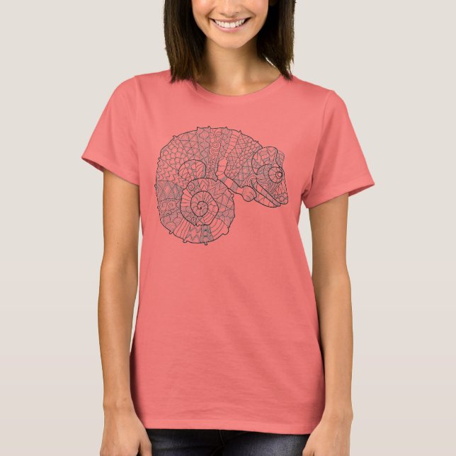 Chameleon Zendoodle T-Shirt (Vorderseite)