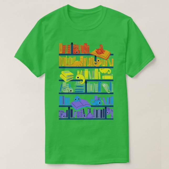 Chameleons Library T-Shirt (Design vorne)