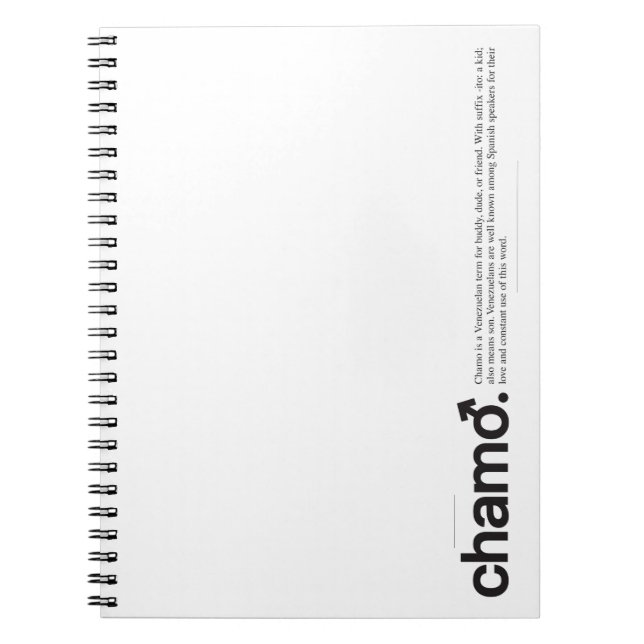Chamo-Notebook Notizblock (Vorderseite)