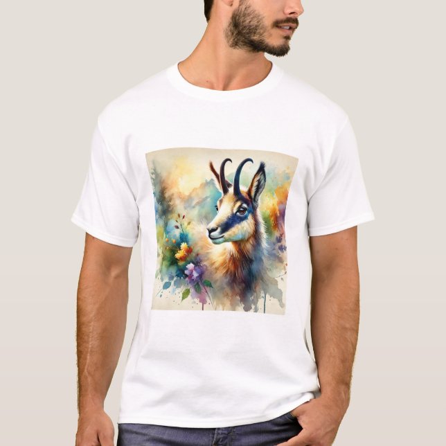 Chamois 111024AREF135 - Watercolor T-Shirt (Vorderseite)