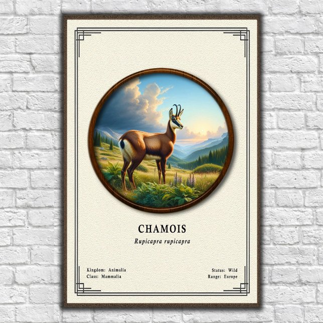 Chamois Zoologie Serie Poster (Von Creator hochgeladen)