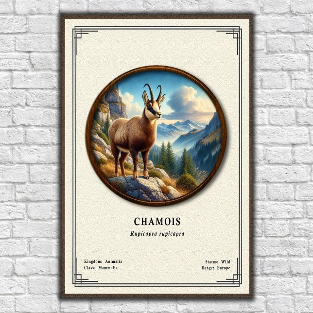 Chamois Zoologie-Serie Poster (Von Creator hochgeladen)