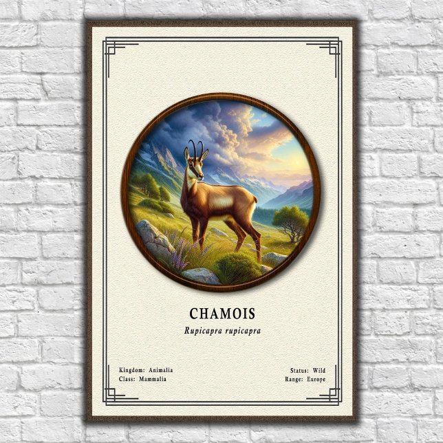 Chamois Zoologie Serie Poster (Von Creator hochgeladen)