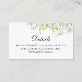 Chamomile. Angaben zu den Blume des Landes. Blumen Begleitkarte