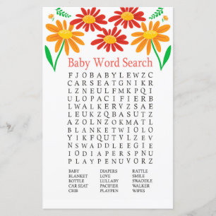Chamomile Baby Shooter Word Search Game