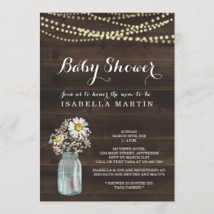 Chamomile Daisy Baby Shower - Gender Neutral Einladung