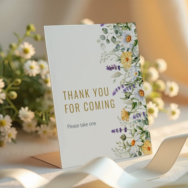 Chamomile & Eucalyptus Thanks for Coming Sockelschild (Von Creator hochgeladen)