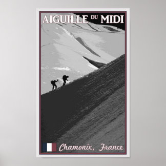 Chamonix - Aiguille du Midi Arete Poster