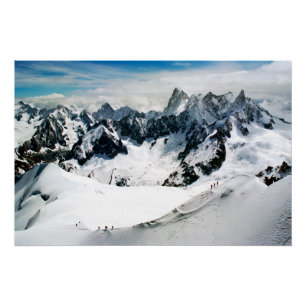 Chamonix Aiguille du Midi Mont Blanc Massif Frankr Poster