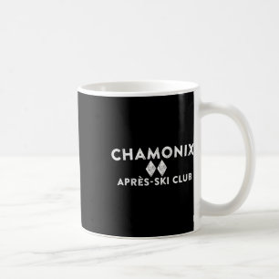 Chamonix Apres Ski Club Tee Retro Style Skifahren Kaffeetasse