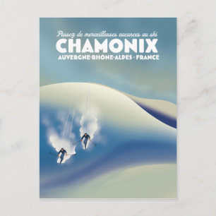 Chamonix - Auvergne-Rhône-Alpes Frankreich Skiplak Postkarte