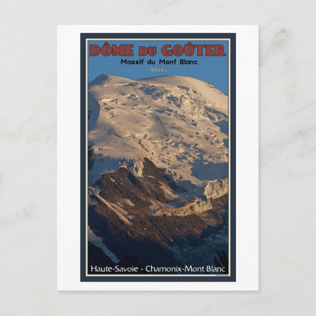 Chamonix - Dome du Gouter Postkarte (Vorderseite)