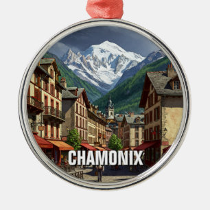 Chamonix France Mont Blanc Ornament Aus Metall