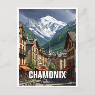 Chamonix France Mont Blanc Postkarte