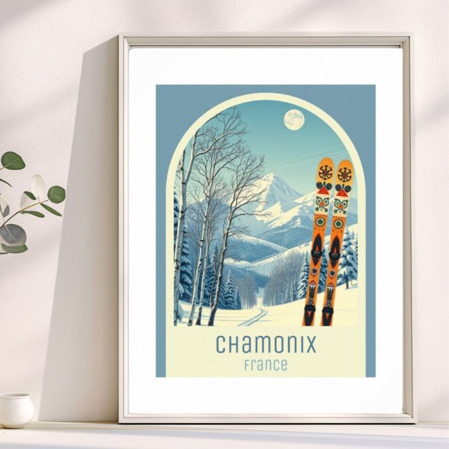 Chamonix France ski resort  Poster (Von Creator hochgeladen)