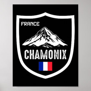 Chamonix France Ski Resort Skiing Mountain Frankre Poster
