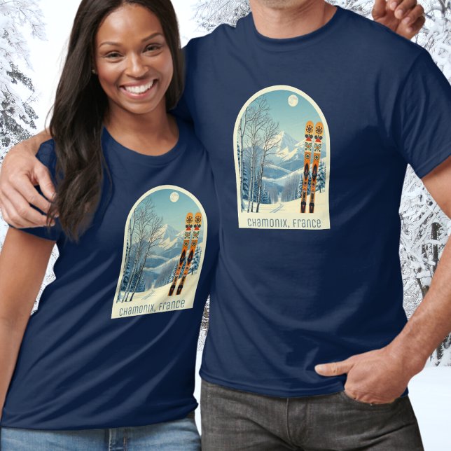 Chamonix France - Skitourenbekleidung T-Shirt (Von Creator hochgeladen)