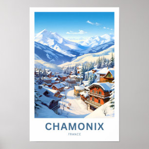 Chamonix France Travel Print Poster