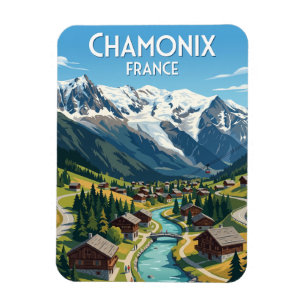 Chamonix Frankreich Magnet