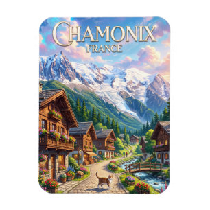 Chamonix Frankreich Magnet