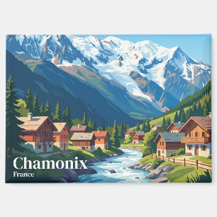 Chamonix Frankreich Magnet