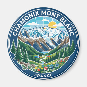 Chamonix Frankreich Mont Blanc Magnet