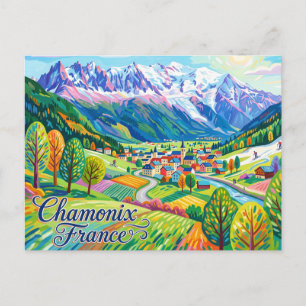 Chamonix Frankreich Postkarte